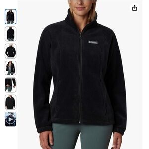 Columbia Women's Benton Springs Full Zip. Black in XXL - NWT  SALE $45